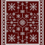 Elegant Frosty Wonderland Seasonal Accent(Red)
