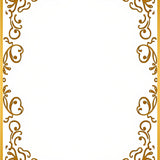 Mediterranean Vine Swirl Elegant Decorative Artwork (Gold)