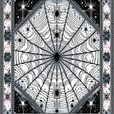 Festive Colorful Spider Theme(Black)