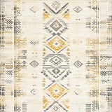 Boho Kitchen Floor Runner Non Slip Long for Hallways(Beige)