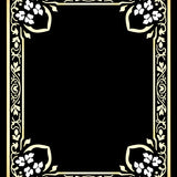 Heirloom Jardin Foliage Trellis Embroidery(Black)