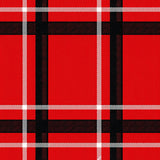Holiday Tartan Motif Featuring Bold Contrasts and Interlocking Stripes(Red)