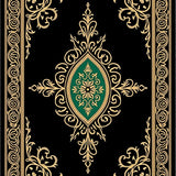 Paisley Teardrop Cascade with Traditional Swirl Embellishments (Black)