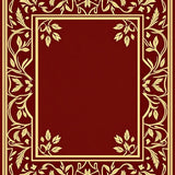 Autumnal Foliage Interlacing Vine Framework(Red)