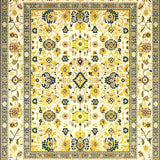 Doormat with Beige Yellow Distressed Design(Beige)