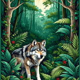 Striking Wildlife Art Design(Green)