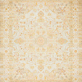 Deluxe Easy Clean Vintage Inspired Area With Secure Backing(Beige)