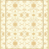 Eco Friendly Vinyl Floor Mat With Timeless Damask Heritage Design(Beige)