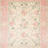 Beige Accent with Delicate Floral Elegant Indoor(Pink)