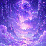 Vibrant Dreamy Mythical Creature Design(Purple)