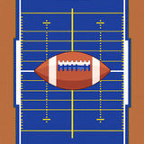Football Field Yard Lines Pigskin Graphic(Blue)