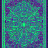 Whimsigoth Spider Web Hauntingly Charming Halloween(Purple)