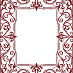 Artisan Scrollwork Vine with Stylized Petal Motif (Brown) - ODIKA