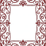 Artisan Scrollwork Vine with Stylized Petal Motif (Brown) - ODIKA