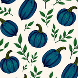 Harvest Gourds with Botanical Eucalyptus Sprigs(Blue)