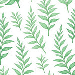 Jurassic Fern Botanical Impressionist Motif (Green) - ODIKA