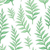 Jurassic Fern Botanical Impressionist Motif (Green) - ODIKA