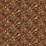 Plume Evergreen Branch Design Round Anti Slip Decorative(Brown)