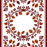 Thanksgiving Harvest Wreath Autumn Botanical Celebration(Maroon)