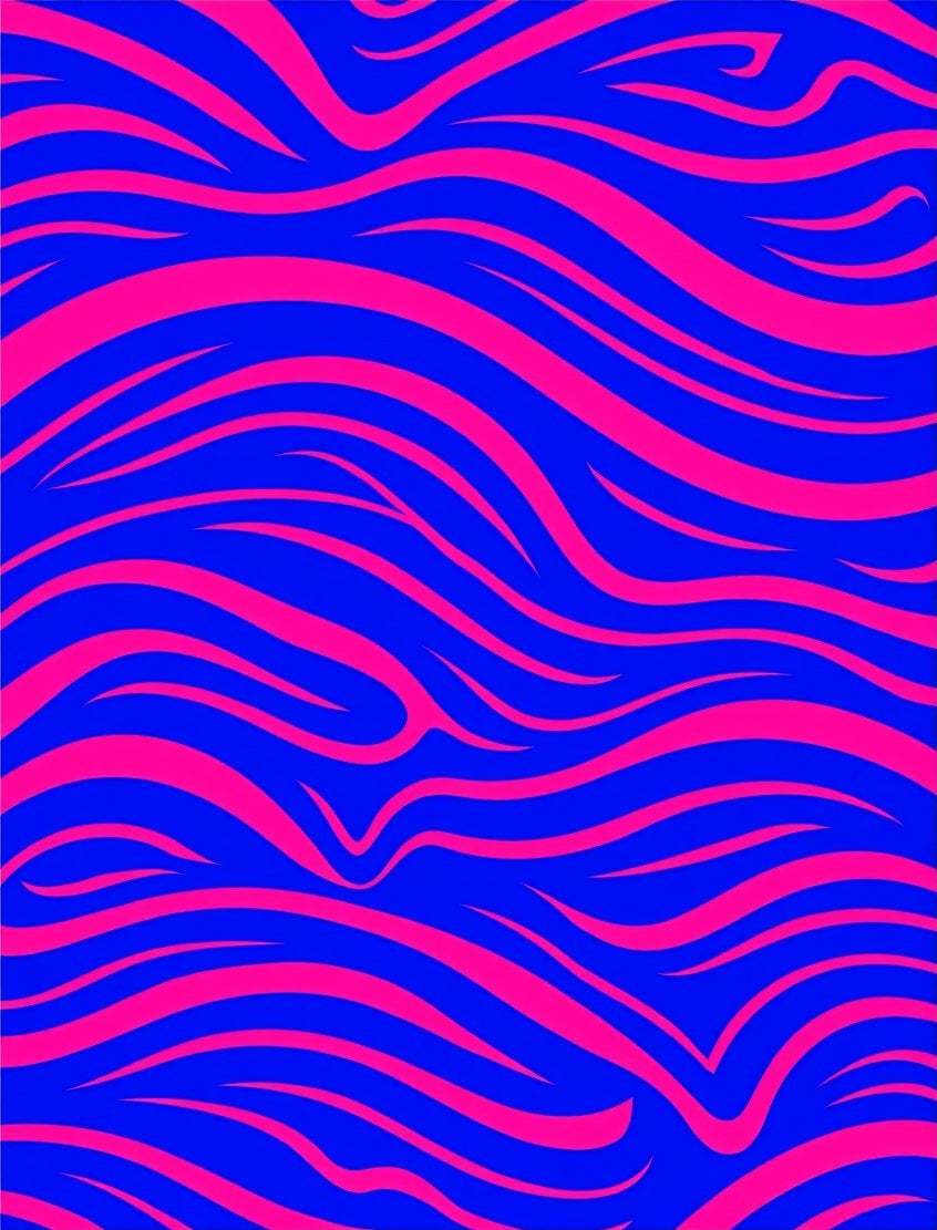 Enchanted Wave Symphony Playful Delicate Joyful Minimalist Beautiful (Pink) - ODIKA