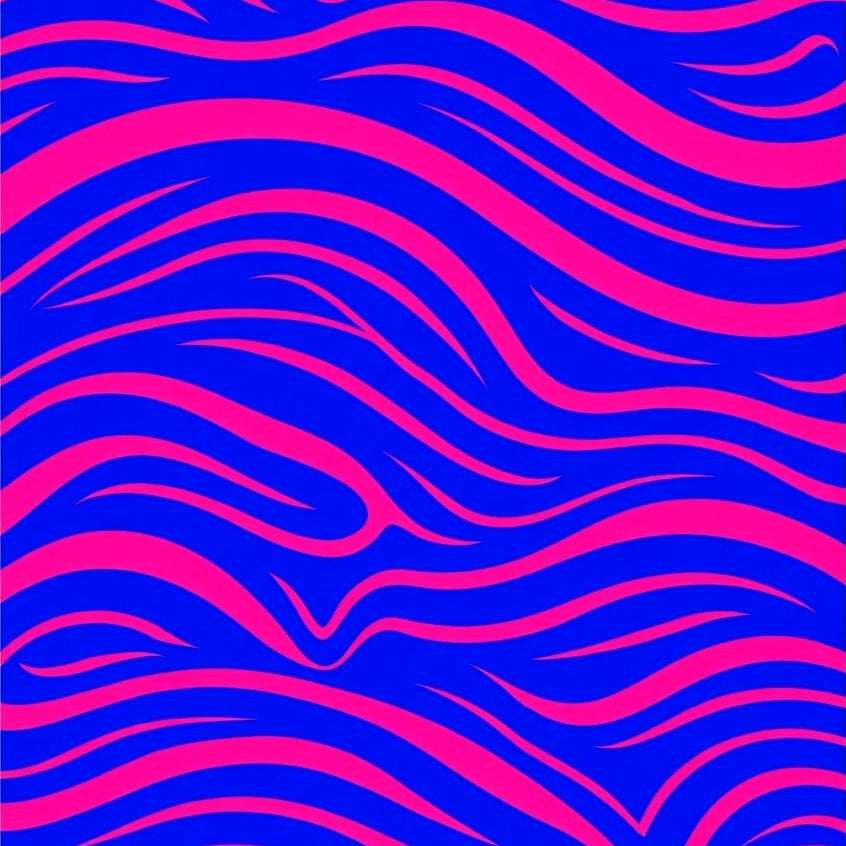 Enchanted Wave Symphony Playful Delicate Joyful Minimalist Beautiful (Pink) - ODIKA