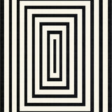 Elegant Repetitive Linear Chevron Stripe Runner Design(Black)