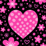 Charming Kawaii with Playful Blossom Details and Whimsical Dots(Pink)