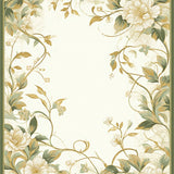 Floral Sage Area Easy Clean(Beige)