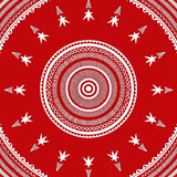 Whimsical Pinwheel Starlight Boho Accent Throw(Red)
