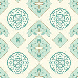 Minimalist Aztec Inspired Lattice Non Shedding(Ivory)