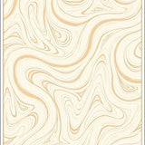 Abstract Wave Featuring Fluid Interlocking Swirls and Hues (Beige)