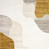 Chic Indoor Artistic Abstract Motif in Muted Earthy Hues(Beige)