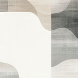 Contemporary Abstract Area Grey & Beige Minimalist Design(Beige)
