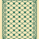 Elegant Lattice Botanical Trellis Patterned Decorative(Beige)