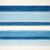 Coastal Stripe Area Rug for Balcony Easy Care Blue Ivory Carpet(Blue)