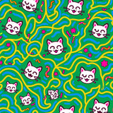 Radiant Pussy Cat Xmas with Multi Color String Light Design(Green)