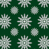 Snowflake Medallion with Winter Crystal Design(Green)