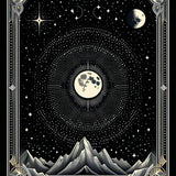 Enigmatic Celestial Wave Design(Black)