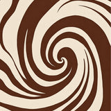 Swirled Marble Abstract Accent(Brown)