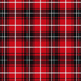 Holiday Tartan Interlocking Grid with Nordic Festive Details(Red)