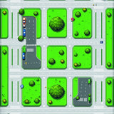 Whimsical Car Path Design(Green)