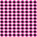 Checkered Gingham Floor Covering with Classic Grid Design(Pink)