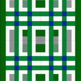 Trendy Minimalist Green Checker Theme(Green)