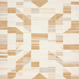 Geometric Abstract Shaped Beige Cream Non Shedding Pet Friendly Area(Beige)