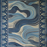 Elegant Beige/Blue Area(Blue)