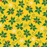 Festive Holly Berry Vine with Snowflake Accents(Yellow)