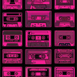 Whimsical Retro Sound Wave Style(Black)