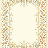 Finsbury Garden Pathway with Flowing Lattice Vinework and Subtle Tones(Beige)