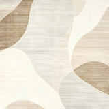 Elegant Beige Cream with Swirling Abstract Design(Beige)