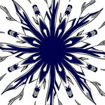 Abstract Burst Radial Design Playroom (Blue) - ODIKA